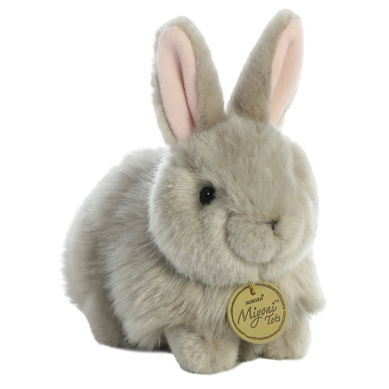Aurora - Miyoni - 7.5" Angora Bunny Grey
