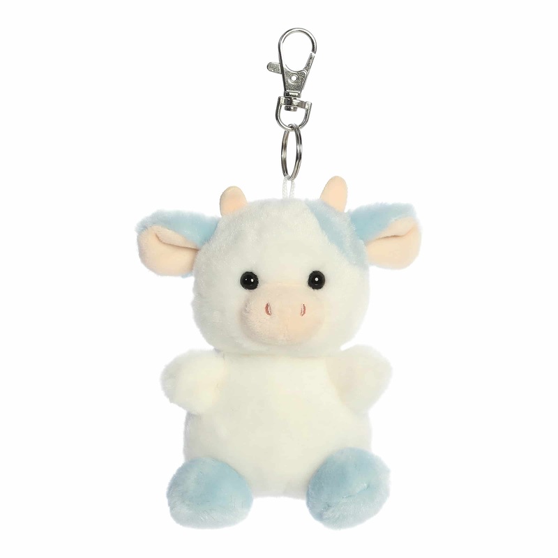 Aurora - Palm Pals - 4" Skyla Blueberry Cow Clip-On