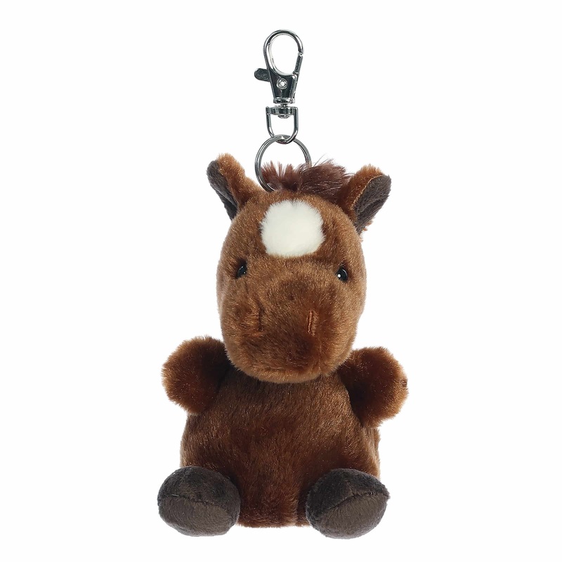 Aurora - Palm Pals - 4" Truffle Brown Horse Clip-On
