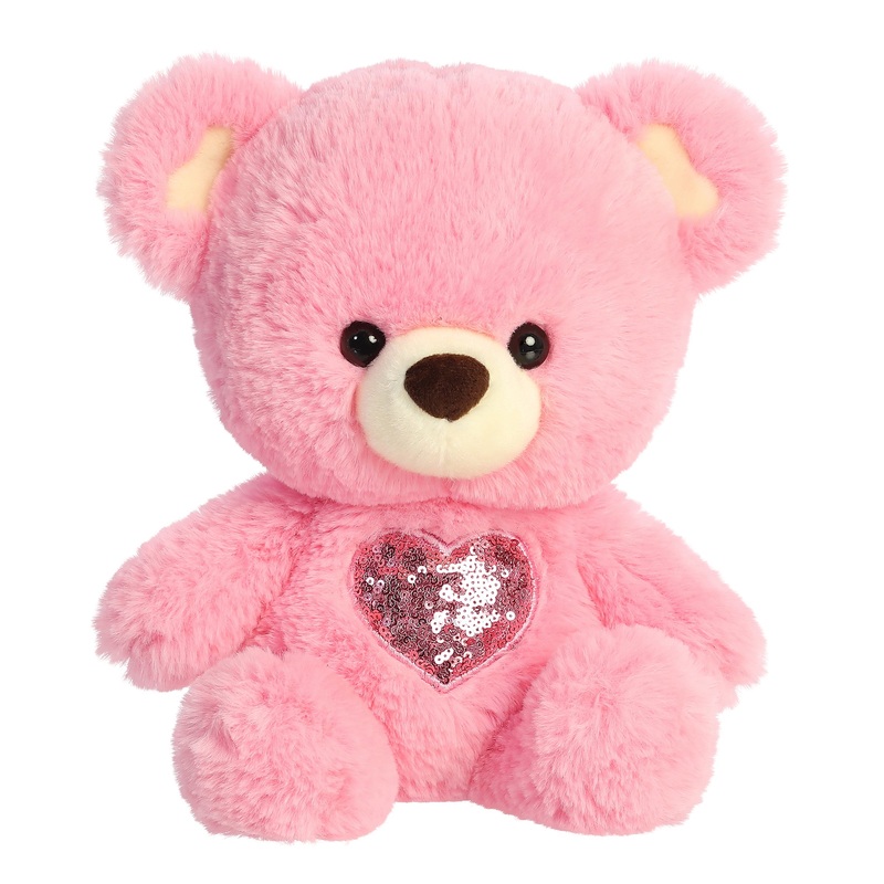 Aurora - Valentine - 13" Heart For You Bear - Pink