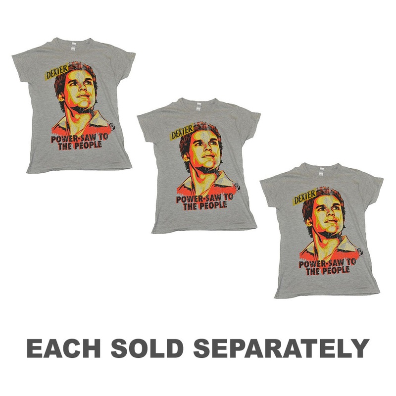 T-shirt fminin Marle Grey Marle Dexter Power-Saw Grey