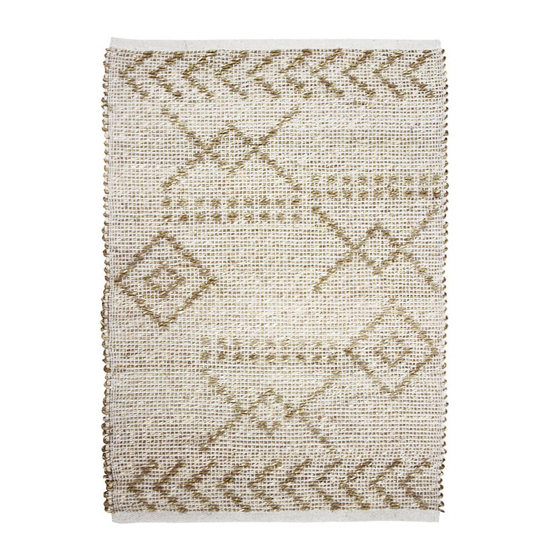 Tap d'herbe marin en coton chari (90x60cm)